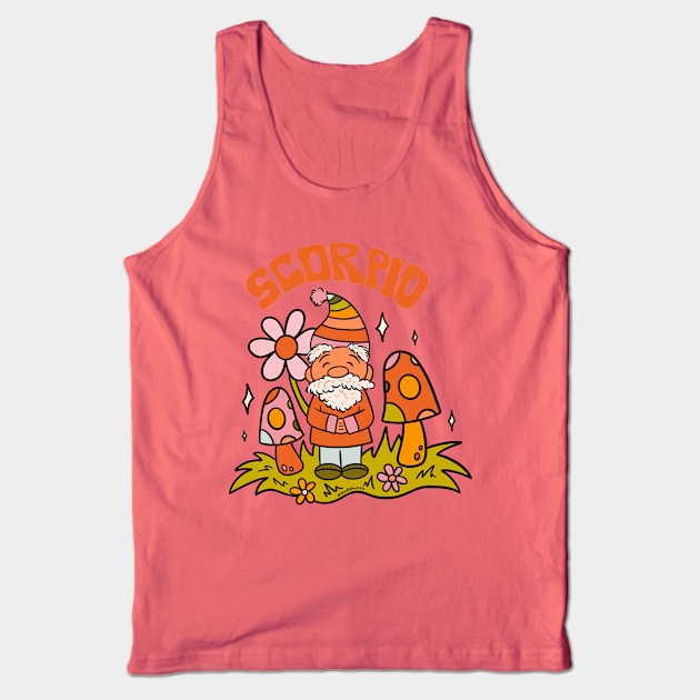 Scorpio Gnome Tank Top by Doodle by Meg